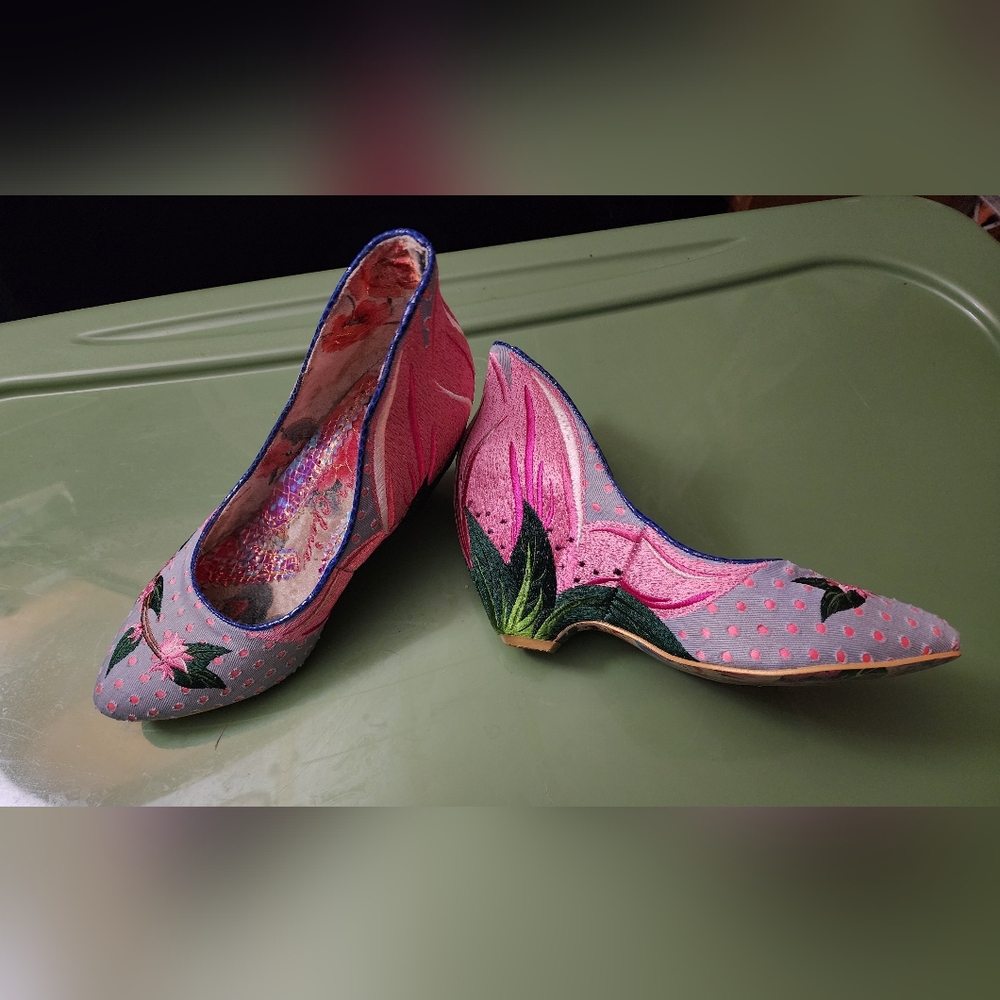 IRREGULAR CHOICE Petal ~ Floral Embroidered Women's Shoes